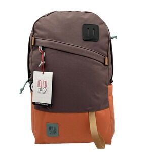 Topo Designs Women's Daypack Classic Backpack Coral Peppercorn 20L (19X11X5")